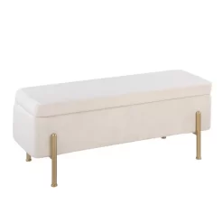44" Daniella Storage Bench - LumiSource -Online Furniture Store GUEST 6496dae2 93d2 40fd b5fc 155ab20506fb