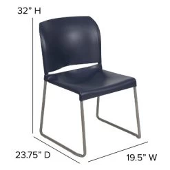 Flash Furniture HERCULES Series 880 Lb. Capacity Navy Full Back Contoured Stack Chair With Gray Powder Coated Sled Base 15 Flash Furniture HERCULES Series 880 Lb. Capacity Navy Full Back Contoured Stack Chair With Gray Powder Coated Sled Base -Online Furniture Store GUEST 64bfdec9 20ae 492c 8393 8e73fa3bd96b