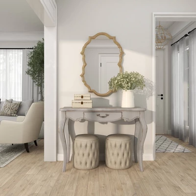 Farmhouse Vintage Console Table White - Olivia & May 15 Farmhouse Vintage Console Table White - Olivia & May - Image 15