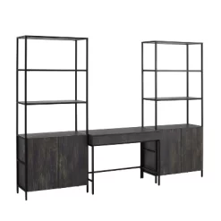 3pc Jacobsen Desk And Large Etagere Set Brown Ash - Crosley -Online Furniture Store GUEST 659a206c 59f1 4b7d 830d f5265fa406f2