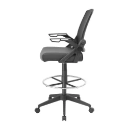 Drafting Stool With Flip Arms Mesh Black - Boss Office Products 8 Drafting Stool With Flip Arms Mesh Black - Boss Office Products -Online Furniture Store GUEST 6624b18e 02a5 4319 b30b a2138046b03b