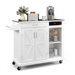 Costway Kitchen Island Cart Rolling Utility Trolley Stainless Steel Top Wine Rack 21 Costway Kitchen Island Cart Rolling Utility Trolley Stainless Steel Top Wine Rack -Online Furniture Store GUEST 6648a169 240b 4890 b0bc 423fac52138f