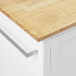 Soren Wood Top Kitchen Island/Cart Natural/White - Crosley -Online Furniture Store GUEST 66720e9b d2e6 4ca9 9366 19fdb7fd290e