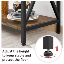 Yaheetech 5-Tier Kitchen Baker's Rack Utility Storage Shelf With 5 Shelves & Adjustable Feet -Online Furniture Store GUEST 670275b2 7efc 447e baca d9a886a8c1f9