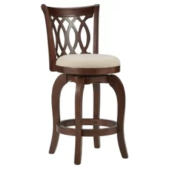 24" Parma Swivel Counter Height Barstool Wood - Inspire Q -Online Furniture Store GUEST 67039b45 8f05 4a37 85ae af1ecc593d3c