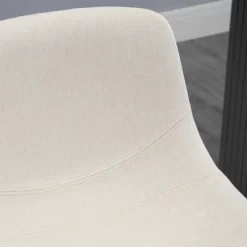 HOMCOM Adjustable Bar Stools Set Of 4, Swivel Bar Height Chairs Barstools Padded With Back For Kitchen, Counter, And Home Bar, Cream White -Online Furniture Store GUEST 6729e337 d99e 4dbf 9d04 bdbb6d3ee3c7