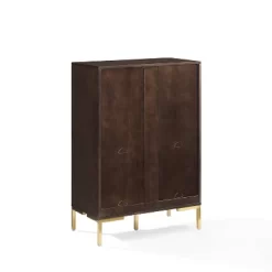 42.25" Juno Record Storage Cube Bookcase With Speaker Dark Brown/Black - Crosley -Online Furniture Store GUEST 67408648 79ce 460a 9dd4 38647f655c8b