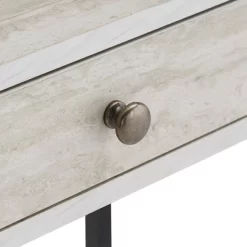 3pc Neveah Marble Ladder Desk And Bookcase Set Matte Black - Inspire Q -Online Furniture Store GUEST 69d42814 f97d 4d09 bccd b8203c9a7b7b