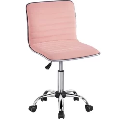 Yaheetech Velvet Low Back Armless Desk Chair Office Chair With Wheels -Online Furniture Store GUEST 69e71015 1a69 4cd5 b7ff 108d9b8b1f79