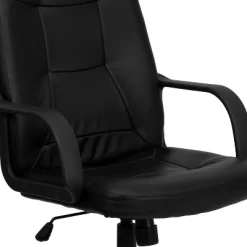 Emma And Oliver High Back Black Glove Vinyl Executive Swivel Office Chair With Arms -Online Furniture Store GUEST 6a439900 6633 44a7 8e19 a648308a3976