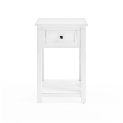 Middlebury Wood End Table With Drawer White - Alaterre Furniture 8 Middlebury Wood End Table With Drawer White - Alaterre Furniture - Image 8