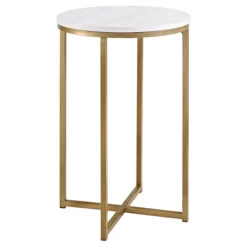 Vivian Glam X Leg Round Side Table - Saracina Home -Online Furniture Store GUEST 6c2722a3 f679 4004 b4fa 078d8f88603a