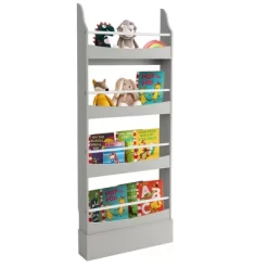 Tangkula 4-Tier Kids Bookshelf Toy Storage Bookcase Rack Wall W/ Anti-toppling Kits -Online Furniture Store GUEST 6d786e63 b9fb 4a25 a5b6 64c4d9c8675b