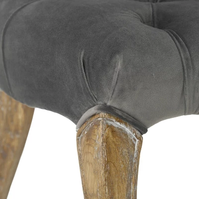 Set Of 2 Moira New Velvet Dining Chair Charcoal - Christopher Knight Home 2 Set Of 2 Moira New Velvet Dining Chair Charcoal - Christopher Knight Home - Image 2