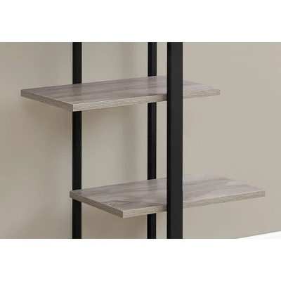 60" 5 Shelf Etagere Bookcase Metal Dark Taupe/Black - EveryRoom 2 60" 5 Shelf Etagere Bookcase Metal Dark Taupe/Black - EveryRoom - Image 2