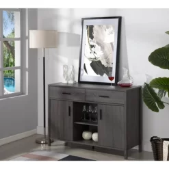 FC Design 47"W Sideboard Storage Cabinet, Dining Server Cupboard Buffet Table With Two Cabinets And Drawers -Online Furniture Store GUEST 6e1afbd4 edbd 44a0 a0b1 9a256f3c5e63