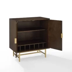 Blair Bar Cabinet Dark Brown/Gold - Crosley 17 Blair Bar Cabinet Dark Brown/Gold - Crosley -Online Furniture Store GUEST 6e5e97b2 78ae 4b29 aef4 7614e99a6d7d