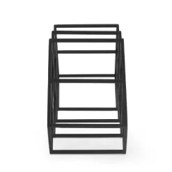 Mcclellan Modern Industrial 7 Bottle Tabletop Wine Rack Black - Christopher Knight Home -Online Furniture Store GUEST 6edf5f60 179c 4d1d 984f be3b19049415