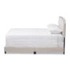 Odette Modern And Contemporary Fabric Upholstered Bed Light Beige - Baxton Studio