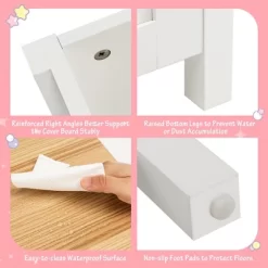 Costway Wooden Toy Storage Organizer Kids Toy Chest W/Lid For Kindergarten Bedroom White 15 Costway Wooden Toy Storage Organizer Kids Toy Chest W/Lid For Kindergarten Bedroom White -Online Furniture Store GUEST 6fc2c821 1cd8 4f3e 9eee 1d8fac48cfdd