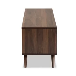 2 Door Naoki Two-Tone Wood TV Stand For TVs Up To 65" Gray/Walnut - Baxton Studio -Online Furniture Store GUEST 6fced1b4 73fd 46c9 acf2 52efc68c2750