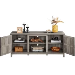 Yaheetech Farmhouse TV Stand For TVs Up To 65in Entertainment Center With Storage Cabinet 11 Yaheetech Farmhouse TV Stand For TVs Up To 65in Entertainment Center With Storage Cabinet -Online Furniture Store GUEST 7023d7dc ef49 4c39 a55f f6315c238c2b