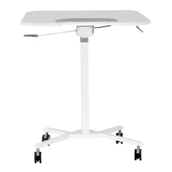 Sit To Stand Mobile Laptop Computer Stand With Height Adjustable White - Techni Mobili -Online Furniture Store GUEST 7029abd4 687d 4892 ad9a 16ced113ce42