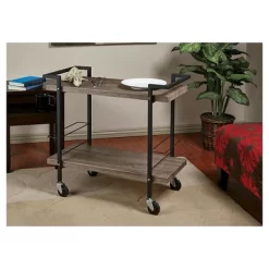 Maxwell Serving Cart Ash Veneer - OSP Home Furnishings -Online Furniture Store GUEST 7077f744 1037 4854 b04f e2faca931747