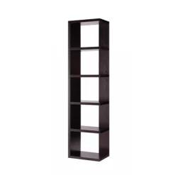 FC Design 71 Inch Tall Wooden Bookcase With Five Open Shelves Corner Display Storage Cabinet -Online Furniture Store GUEST 7130c4e9 178d 45df 8834 54f19cbe8725