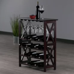 Rio 24 Bottles Wine Rack Wood/Espresso - Winsome -Online Furniture Store GUEST 7150e0fc 4d21 4567 bfb4 1efd45907d0c