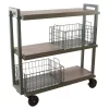 Cart System With Wheels 3 Tier Green - Atlantic