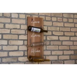 Three Bottle "Live Love Wine" Wood Wall Mount Wine Rack - Foreside Home & Garden 10 Three Bottle "Live Love Wine" Wood Wall Mount Wine Rack - Foreside Home & Garden -Online Furniture Store GUEST 723d6c7d 4147 44f5 b211 33ebe243a6db