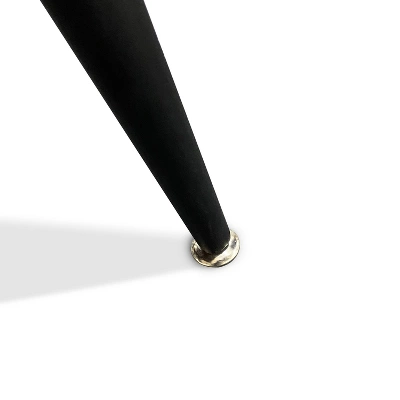 Charls 47'' Rectangle Dining Table With Black Metal 4 Point/Leg -The Pop Maison 5 Charls 47'' Rectangle Dining Table With Black Metal 4 Point/Leg -The Pop Maison - Image 5