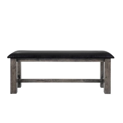 6pc Grayson Extendable Dining Table With Padded Seats Gray Oak - Picket House Furnishings 8 6pc Grayson Extendable Dining Table With Padded Seats Gray Oak - Picket House Furnishings - Image 8