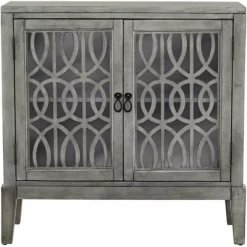 55 Downing Street Elias 36" Wide Gray Wood 2-Shelf Cabinet -Online Furniture Store GUEST 737816f3 1f86 4ab3 8ab2 e2d3b0ded1f2