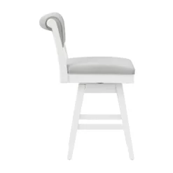 Clarion Wood And Upholstered Counter Height Swivel Stool Sea White - Hillsdale Furniture 12 Clarion Wood And Upholstered Counter Height Swivel Stool Sea White - Hillsdale Furniture -Online Furniture Store GUEST 741833ba b9d8 44f1 ab99 45f8dbff6db2
