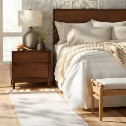 Wood & Cane Transitional Nightstand - Hearth & Hand™ With Magnolia -Online Furniture Store GUEST 7458edb0 cafe 4b22 951c a4eb42bc6887 1