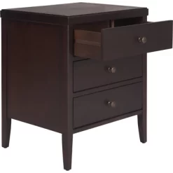 Finley Solid Wood 3 Drawer Nightstand - ClickDecor -Online Furniture Store GUEST 74db7b22 8981 4d61 a4a4 05c3414fcebe