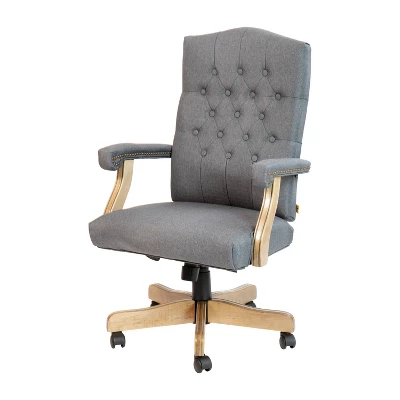 Emma And Oliver Martha Washington Executive Swivel Office Chair With Arms 12 Emma And Oliver Martha Washington Executive Swivel Office Chair With Arms - Image 12