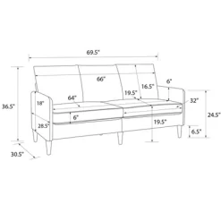 RealRooms Cassia Pillowback Sofa -Online Furniture Store GUEST 753cc2b8 ca8d 4411 a2cd 2ea427f20bc0