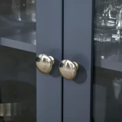 HOMCOM Elegant Kitchen Sideboard, Buffet Cabinet With Storage, Adjustable Shelves For Living Room, Study, 4 Glass Doors, Gray -Online Furniture Store GUEST 76555f4e 5ff6 498a b3dd 7677075dcc0c