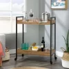 2 Shelf North Avenue Rolling Cart Sindoori Mango - Sauder