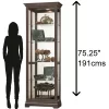 Howard Miller 680673 Howard Miller Brantley Iii Curio Cabinet 680673 Aged Auburn