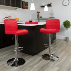 Flash Furniture Contemporary Vinyl Adjustable Height Barstool With Rolled Seat And Chrome Base 33 Flash Furniture Contemporary Vinyl Adjustable Height Barstool With Rolled Seat And Chrome Base -Online Furniture Store GUEST 771aa60f 16d4 4d14 a697 672c094bc6ed