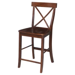 24" Martha X Back Counter Height Barstool - International Concepts -Online Furniture Store GUEST 77b2e279 772d 4275 bacb 5f6ee62a0369