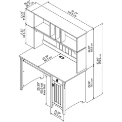 Salinas Computer Desk With Hutch Gray - Bush Furniture 10 Salinas Computer Desk With Hutch Gray - Bush Furniture -Online Furniture Store GUEST 77ea4cc3 ab0b 4dca ad2b 646fae53486b