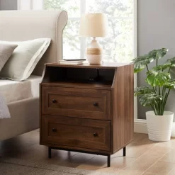 Transitional 2 Drawer Nightstand With USB Port - Saracina Home -Online Furniture Store GUEST 781ffe09 6d44 4a9f 8ed7 47a5be6b5603