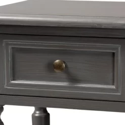 Sheldon Vintage Wood 1 Drawer Nightstand Gray - Baxton Studio -Online Furniture Store GUEST 787754d7 9c43 4df4 9350 a2fa4f0fada4