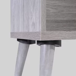 Chandelle 2pc Mid-Century Entertainment Center Set Gray Oak - Christopher Knight Home -Online Furniture Store GUEST 78e5b2aa ca68 4453 b2a7 5c9f56c7346f