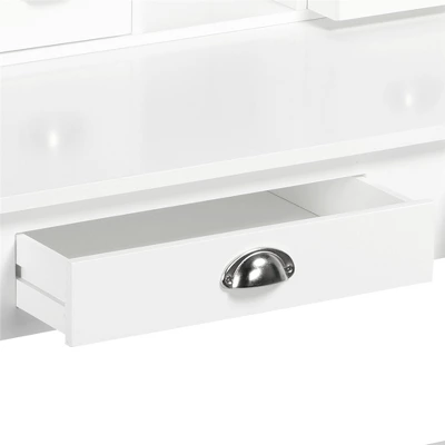 Yaheetech Modern Computer Desk Work Station With Removable Floating Organizer White 5 Yaheetech Modern Computer Desk Work Station With Removable Floating Organizer White - Image 5